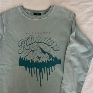 Adventure Graphic Sweatshirt in Green by